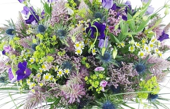 Bouquet Champêtre Mauve & Bleu "Vigo" 2 Bouquet Champêtre Mauve & Bleu "Vigo" – Image 2