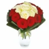 Bouquet De Roses Rouges Et Blanches Capri