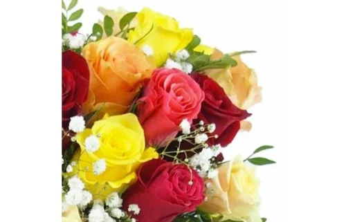 Bouquet Rond Coloré "Barcelone" -Monde Des Fleurs bouquet rond colore barcelone 2