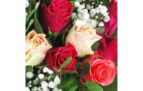 Bouquet Rond De Roses "Lyon" 5 Bouquet Rond De Roses "Lyon" -Monde Des Fleurs bouquet rond de roses lyon 2