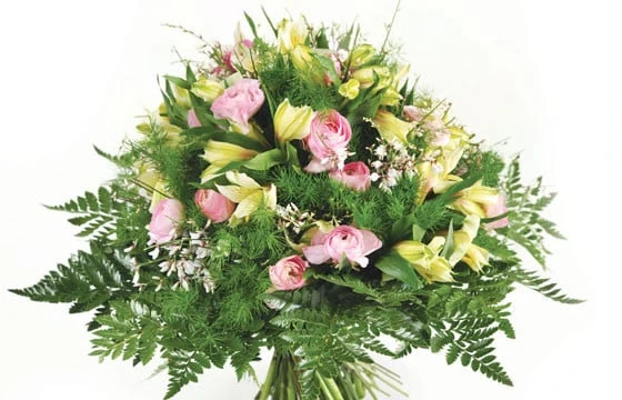 Bouquet Rond De Roses Vaporeux 2 Bouquet Rond De Roses Vaporeux – Image 2