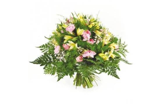 Bouquet Rond De Roses Vaporeux 1 Bouquet Rond De Roses Vaporeux