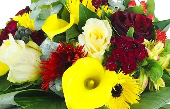 Bouquet Rond Jaune & Rouge "Madrid" 2 Bouquet Rond Jaune & Rouge "Madrid" – Image 2