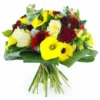 Bouquet Rond Jaune & Rouge "Madrid"