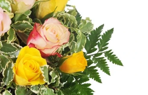 Bouquet Rond Multicolore Dame Rose 5 Bouquet Rond Multicolore Dame Rose -Monde Des Fleurs bouquet rond multicolore dame rose 2