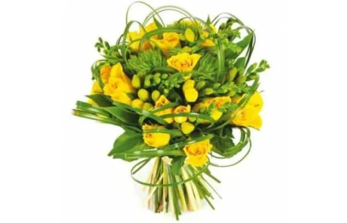 Bouquet Rond Vert Tige