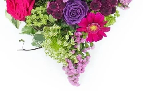Coeur De Deuil Fuchsia & Mauve "Antigone" -Monde Des Fleurs coeur de deuil fuchsia mauve antigone 3