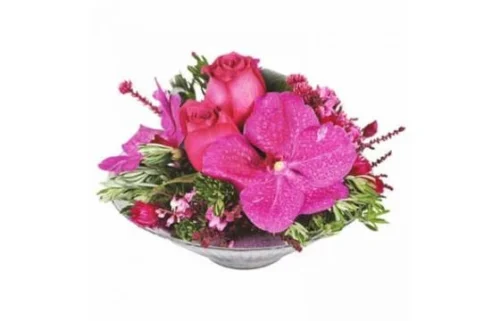 Composition Florale Candy Rose