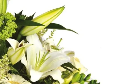 Composition Florale Pureté -Monde Des Fleurs composition florale purete 2