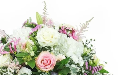 Coussin De Fleurs Piquées "Vénus" -Monde Des Fleurs coussin de fleurs piquees venus 3