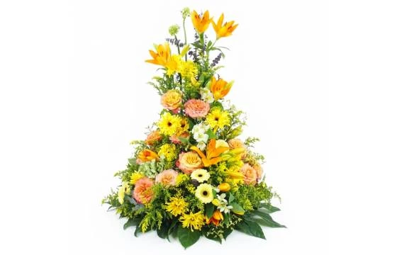 Coussin En Hauteur Jaune & Orange "Apollon" 1 Coussin En Hauteur Jaune & Orange "Apollon"