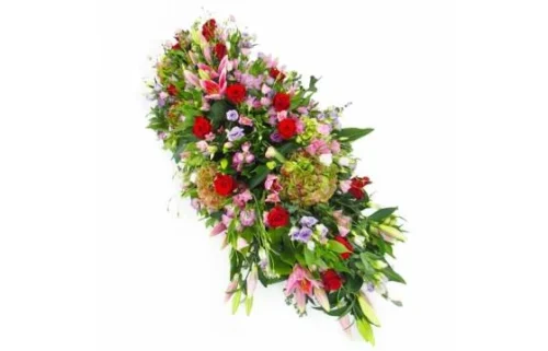 Dessus De Cercueil Rose, Mauve Et Rouge "Athéna"