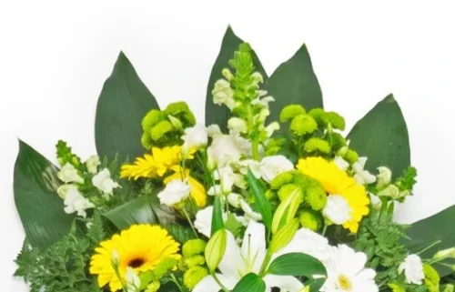 Gerbe De Fleurs Jaunes & Blanches -Monde Des Fleurs gerbe de fleurs jaunes blanches 2