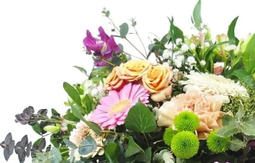 Panier De Fleurs Champêtre Roses Et Saumons "Artémis" 5 Panier De Fleurs Champêtre Roses Et Saumons "Artémis" -Monde Des Fleurs panier de fleurs champetre roses et saumons artemis 2